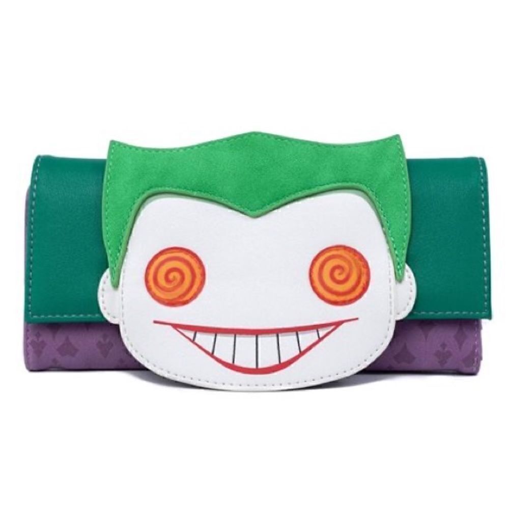 POP Loungefly DC Joker Eyes Wallet / Clutch Bag NEW NWT SHIPS NOW!
